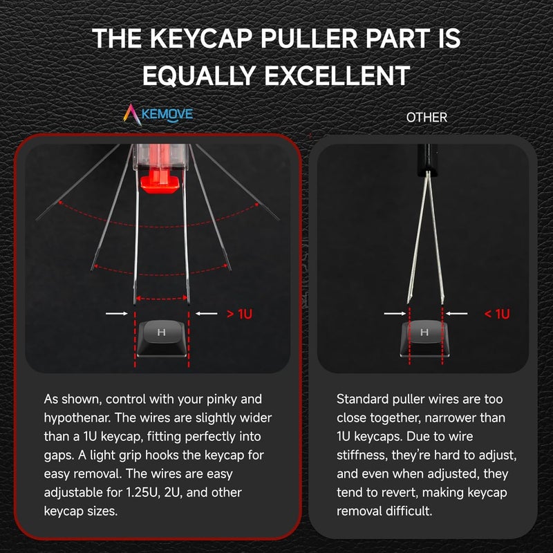 KEMOVE P10-V1 4-Claw Switch & Keycap Puller for Mechanical Keyboards - Ergonomic Pain-Free Design, 304 Stainless Steel Omni-Directional Tool for Effortless Switch/Keycap Removal - Image 5
